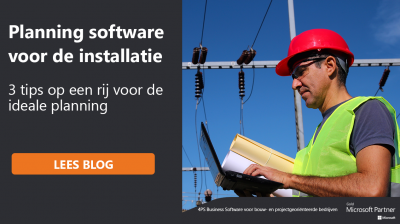 Planningssoftware voor de installatie